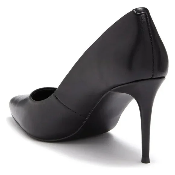 Steve Madden BNWOT "Luiza" black leather pointed toe heels classic - Picture 9 of 9